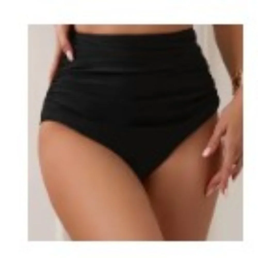 COCOPEAR High-Waist Bikini Bottoms - Size Medium - Gently Used MSRP: $29.99